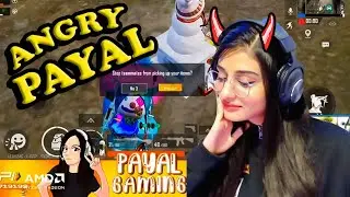 Payal gaming Gone Angry On Live Stream | angry moments | Bgmi | im sparrow
