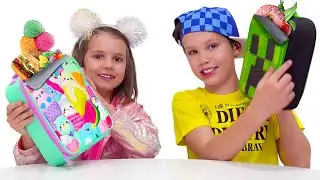 Lunch Box switch up Challenge by Max and Katy