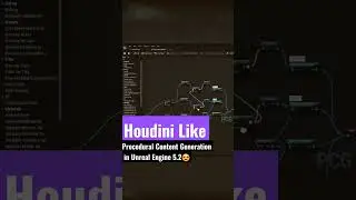Houdini-like,Procedural Content Generation in Unreal Engine 5.2! 