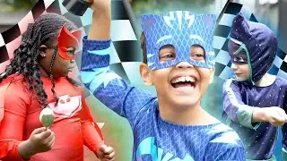 PJ Masks in Real Life: Catboy's Race and Rescue 🏁 PJ Masks
