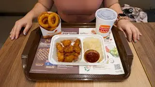 Eating Burger King in Thailand