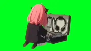 Anime Green Screen Mask: SPYxFAMILY - Anya