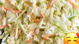How to make coleslaw|Making Easy Cabbage Salad!!!