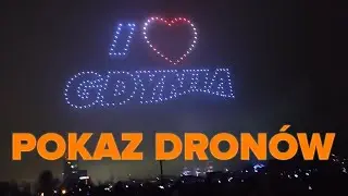 Pokaz dronów z okazji 98 lecia Gdyni - 10.02.2024
