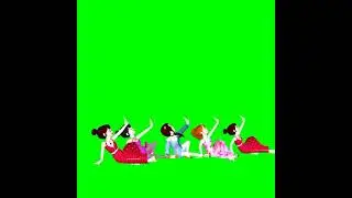 Girl group green screen dance video || Free green screen video ||