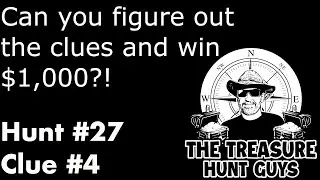 The fourth clue for September's $1,000 treasure hunt! #treasure #treasurehunt #treasurehunting