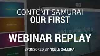 Webinar #1 Replay