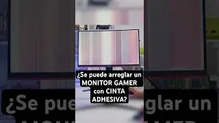 Can a GAMING MONITOR be fixed with ADHESIVE TAPE?