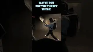 Watch out for the turret! #lethalcompanygame #shorts