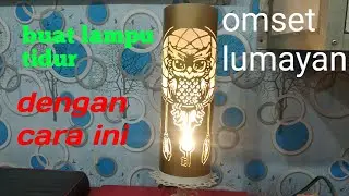 Lampu tidur motif burung hantu || dari pvc