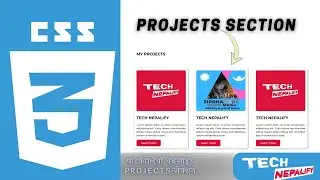 CSS Personal Portfolio Project Section // Portfolio Website // Learn CSS in Nepali #43