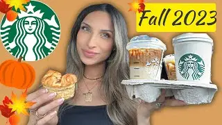 Starbucks FALL 2023 | NEW Pumpkin Cream Chai, Apple Crisp Shaken Espresso, Apple Croissant