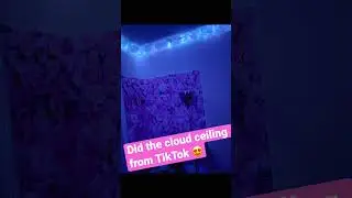 Cloud ceiling from Tik tok 🤔💭🥰 #clouds #tiktokviral #decorating #bedroomideas #influencer