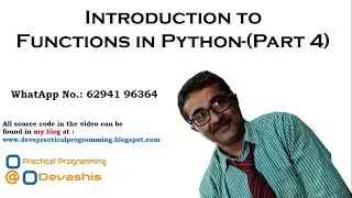 Functions in Python (Part 4) [Default, Keyword and Variable length Argument, Anonymous functions]