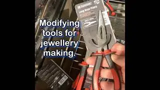 Making tongs for casting silver.