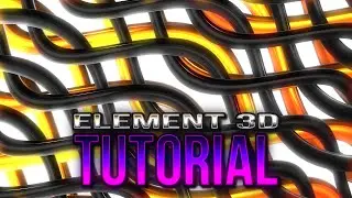 Line Element 3D animation loop in After Effects 