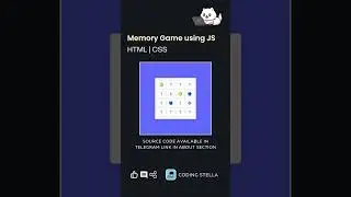 Memory Game Using JavaScript 🎮 