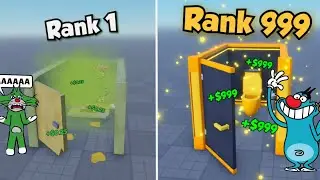 OGGY UPGRADING POOR TOILET MAX LEVEL RICH TOILET IN ROBLOX MY TOILET TYCOON!