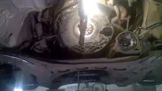 Volkswagen Touareg 3.0 diesel. Gearbox and oil pan removal.