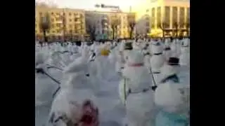 Как сделать снеговика