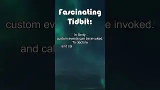 Declaring and Calling Custom Events in Unity