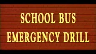 90s School Bus Emergency Evacuation Drill