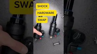 Hardware swap on a replacement Suntour shock for the Polygon Siskiu T7E test bike. 