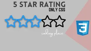 CSS Star Rating Widget - Simple Star Rating with HTML and CSS
