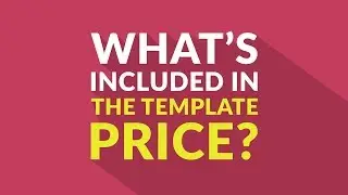 What's included in the Joomla template price?