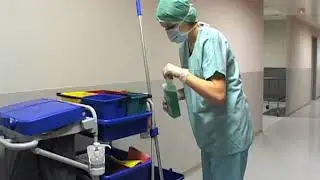 Подготовка уборочной тележки
