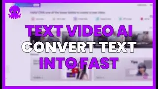 TEXT TO VIDEO with AI: Convert TEXT into FAST VIDEOS