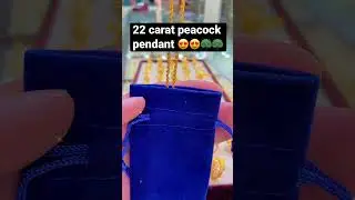 22 carat peacock pendant 😍😍🦚🦚