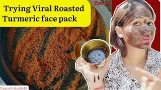 Tan Removal Black Turmeric Face Pack / Viral Roasted Turmeric Face Pack | Turmeric Face Pack ! #diy