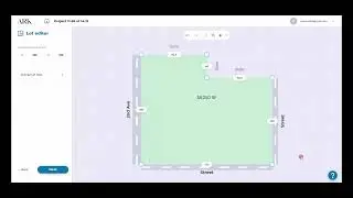 ARK- Set street lot line set street width and street name
