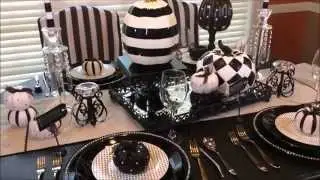 $5 Dollar Tree Upcycle Challenge: A Non-traditional Fall Tablescape