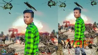 Picsart Photo manipulation tutorial | Action Movie Poster | How to make easy war poster