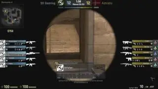 SK Fallen w/ NO SCOPE AWP 3K vs Astralis Mirage @ ECS SEASON 3 SEMI FINALS