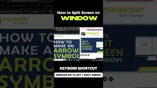 How to split screen on window  