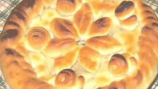 Постный пирог с квашеной капустой