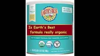 Is Earth's Best formula really organic