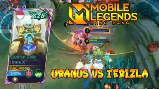 SOLO RANK EXP TANK URANUS VS TERIZLA MOBILE LEGENDS