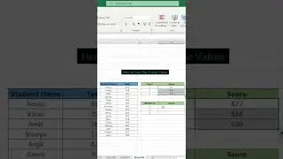 How To Use Large & Small Function In Excel