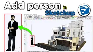 How to add a person in SketchUp | sketchup tutorial,sketchup,sketchup tutorial for beginners