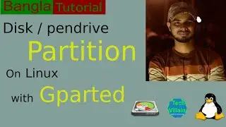 Creating disk partitions with GParted-Bangla.