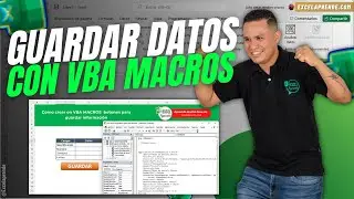 🏅 Como crear en VBA MACROS 🎯 botones para guardar información
