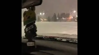 Ford Ranger drifting in the snow