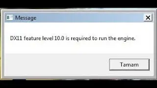 Pubg Lite DX11 Feature Level 10.0 is required to run The Engine Çözümü