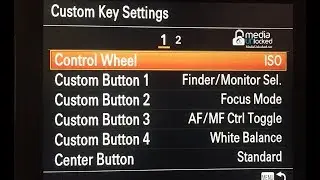 Sony A7R III – Setting Up Your Custom Function Buttons C1,C2,C3 Ect