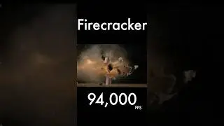 Blowing up a firework at 94000fps slowmo 