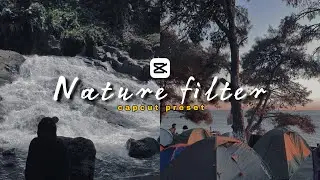Filter capcut aesthetic || Nature filter capcut terbaru